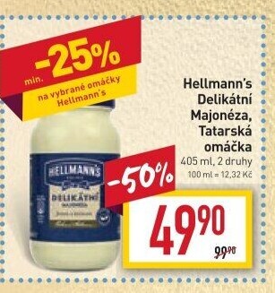 Majonéza delikátní Hellmann'