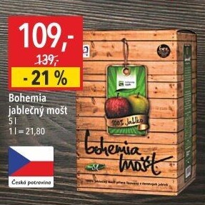 Mošt jablečný Bohemia Apple