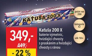 Ohňostroj Kaťuša 200 X Tarra