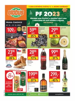 akční leták Globus 27.12.2022-31.12.2022