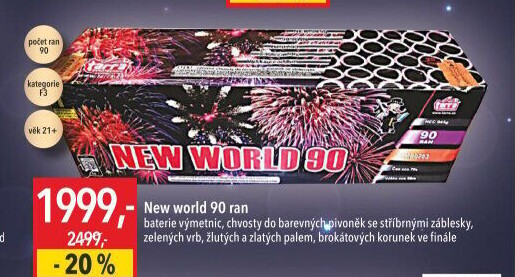 Ohňostroj New World 90 Tarra