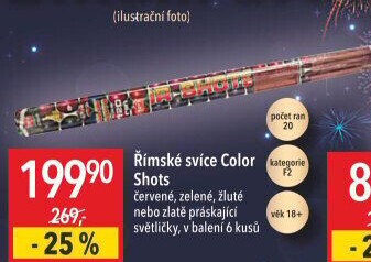 Ohňostroj Římské svíce Tarra