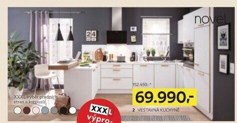 VESTAVNÁ KUCHYNĚ, BEZ SPOTŘEBIČŮ