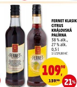 Fernet klasik Královská palírna