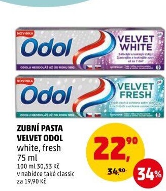 Pasta na zuby Velvet White Odol
