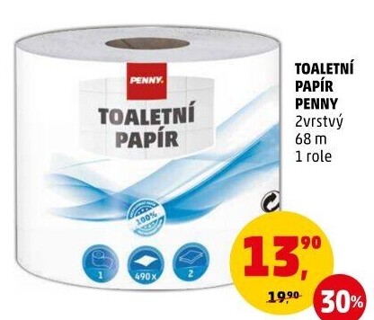 Toaletní papír 2vrstvý economy Penny