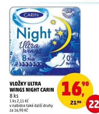 Vložky dámské Ultra Night Wings Carine