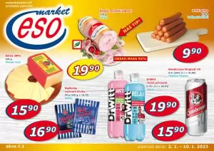 akční leták ESO MARKET 2.1.2022-10.1.2022