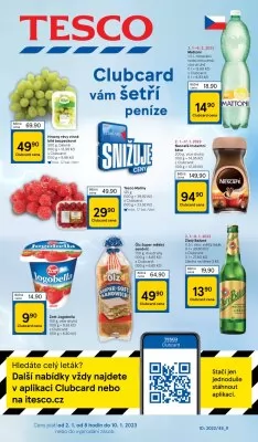 akční leták Tesco 2.1.2023-10.1.2023