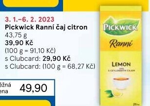 Čaj Ranní Pickwick