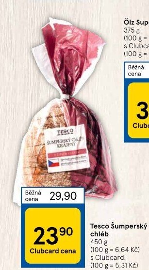 Chléb Šumperský Tesco