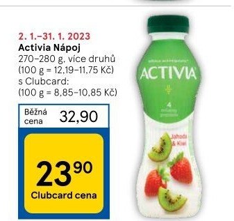 Jogurtový nápoj Activia Danone