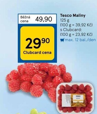 Maliny Tesco