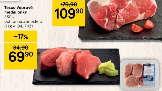 Medailonky vepřové Tesco
