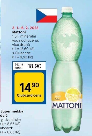 Ochucená voda Mattoni