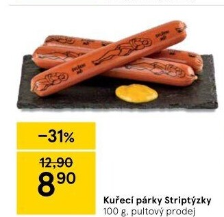 Párky kuřecí striptýzky