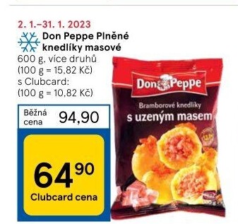 Plněné knedlíky mražené Don Peppe