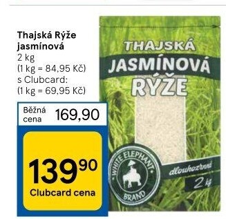 Rýže jasmínová thajská White Elephant