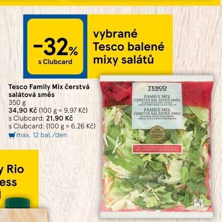 Salát Family mix Tesco