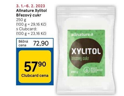 Sladidlo Xylitol Allnature