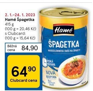 Špagetka Hamé