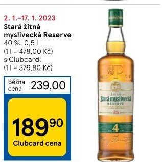 Stará žitná myslivecká Reservé