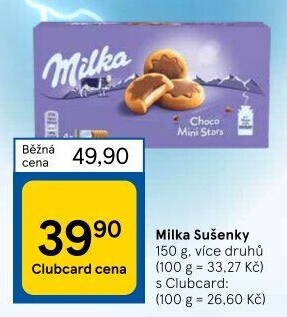 Sušenky Milka