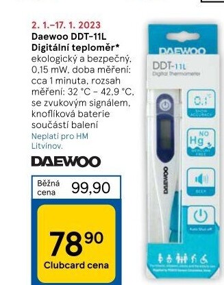Teploměr digitální DDT - 11L Daewoo