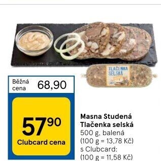 Tlačenka selská Masna Studená