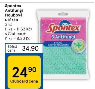 Utěrka houbová Antifungi Spontex