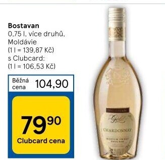 Víno Vinaria Bostavan