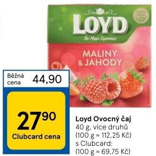 Čaj ovocný Loyd