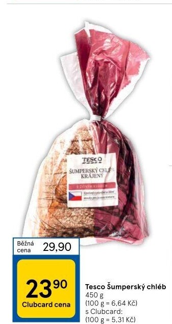 Chléb Šumperský Tesco