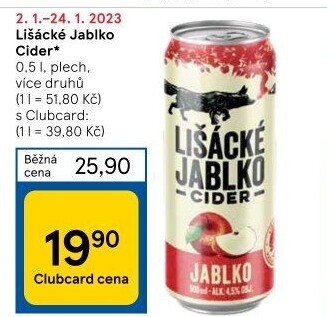 Cider Lišácké jablko Heineken