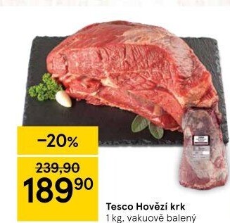 Hovězí krk Tesco