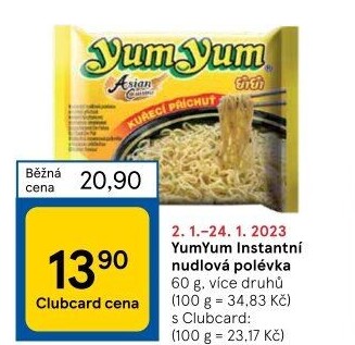 Instantní polévka YumYum