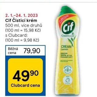 Krémový čistič Cif Cream