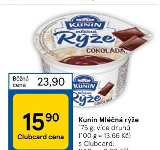 Mléčná rýže Kunín