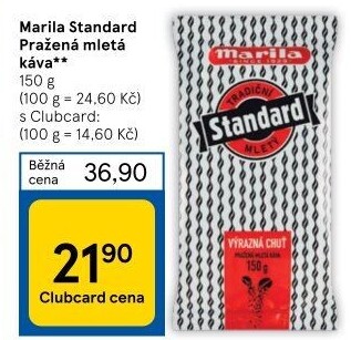 Mletá káva Standard Marila