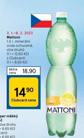 Ochucená voda Mattoni