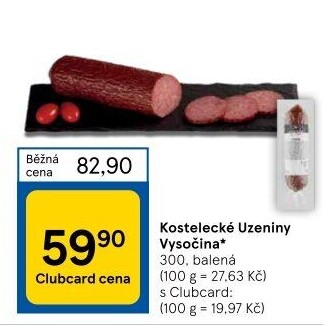Salám Vysočina Kostelecké uzeniny