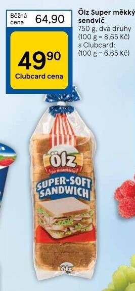 Toustový chléb Sandwich Soft Ölz