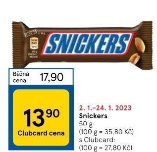 Tyčinka Snickers
