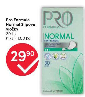 Vložky dámské slipové Pro Formula Tesco