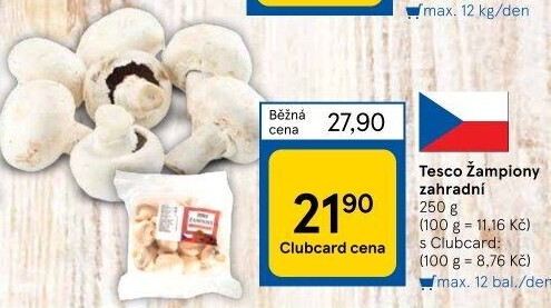 Žampiony zahradní Tesco