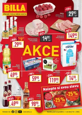 akční leták BILLA 2.1.2023-10.1.2023