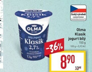 Bílý jogurt Klasik Olma