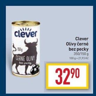 Černé olivy Clever