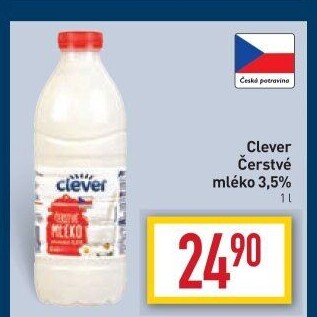 Mléko čerstvé Clever - 3,5% plnotučné