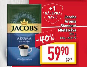 Mletá káva Jacobs Aroma Standard